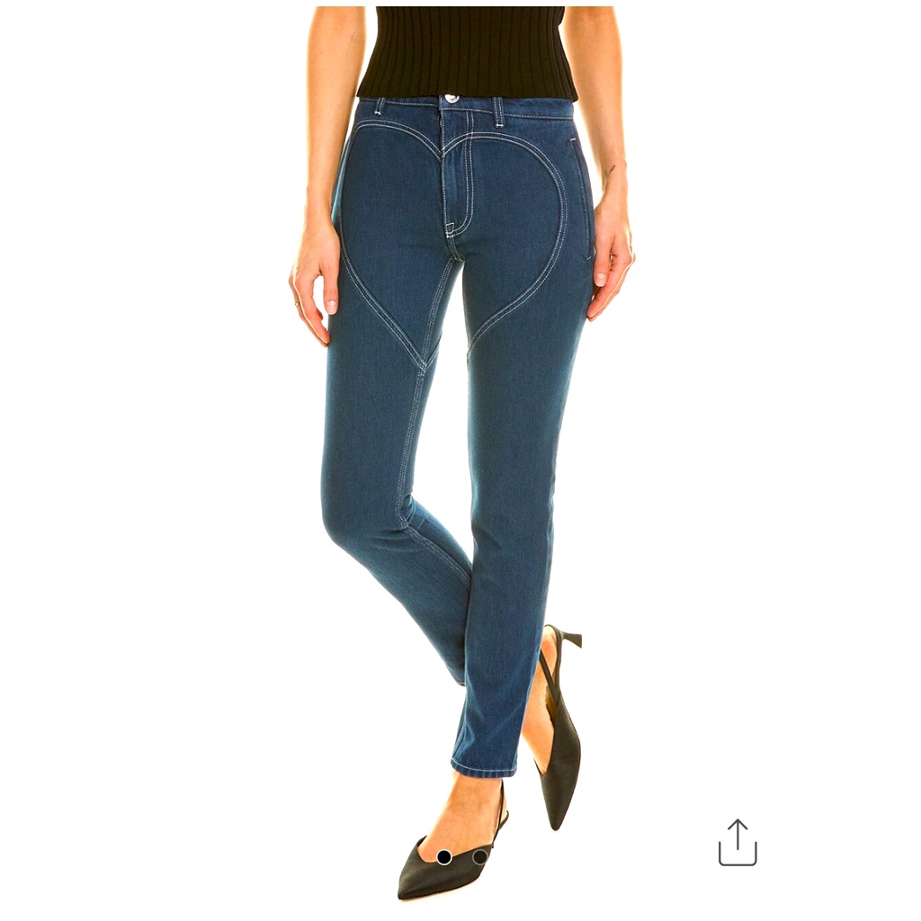 Nwt Burberry Heart Motif Skinny Jeans!